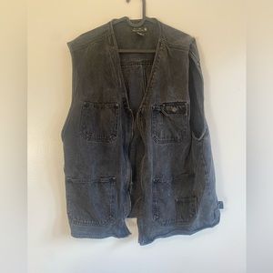 Cute Vintage CZ Basics Men XL cotton jean vest 🌟